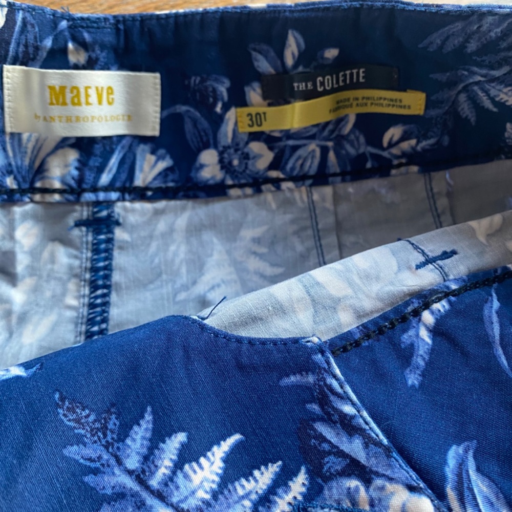 ANTHROPOLOGIE Maeve The Colette Cropped Wide Leg Trousers/30T/NWT/NO OFFERS - Picture 8 of 10